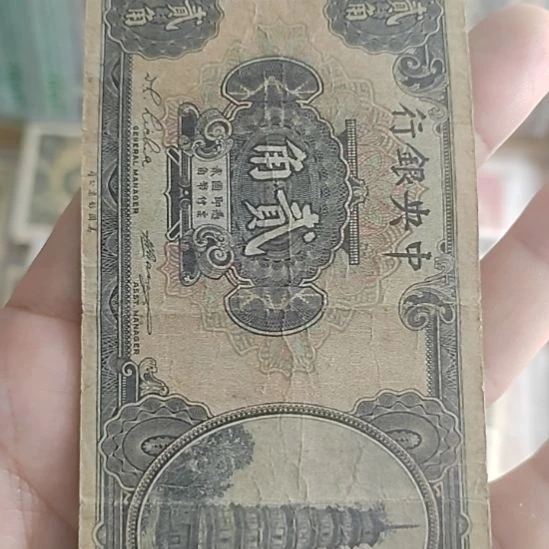 纸中央银行贰角花塔