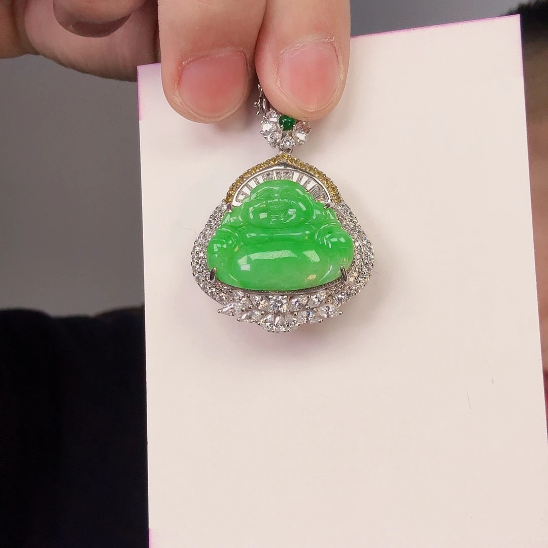 翡翠颈饰未镶嵌蓝*甜一件