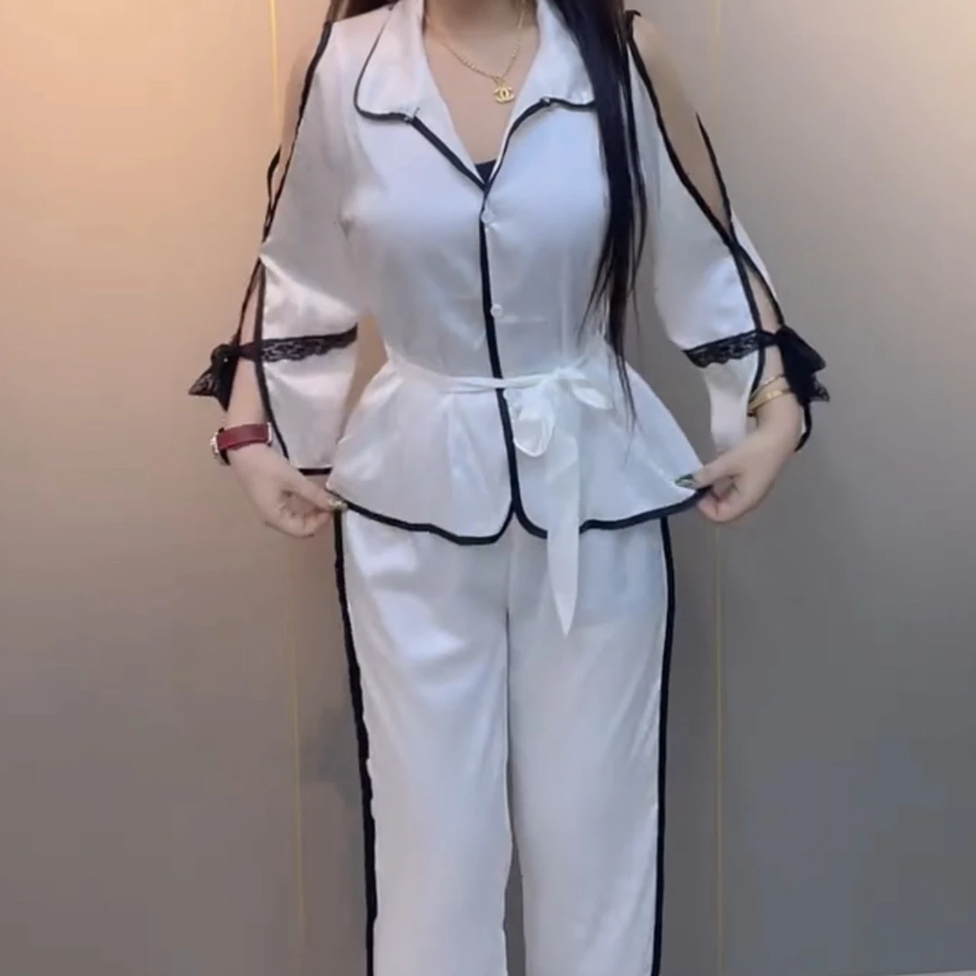 洋气性感露背家居服两件套【实物微色差】