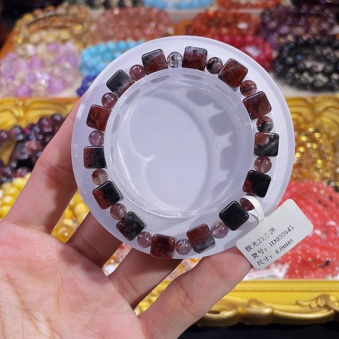 水晶未镶嵌手链极光23方糖8