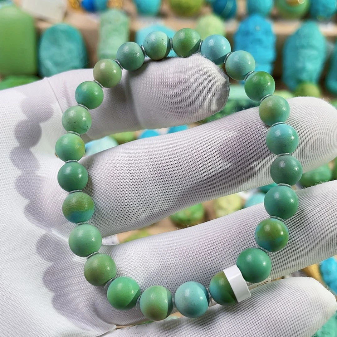 绿松石未镶嵌珠宝奇石7mm