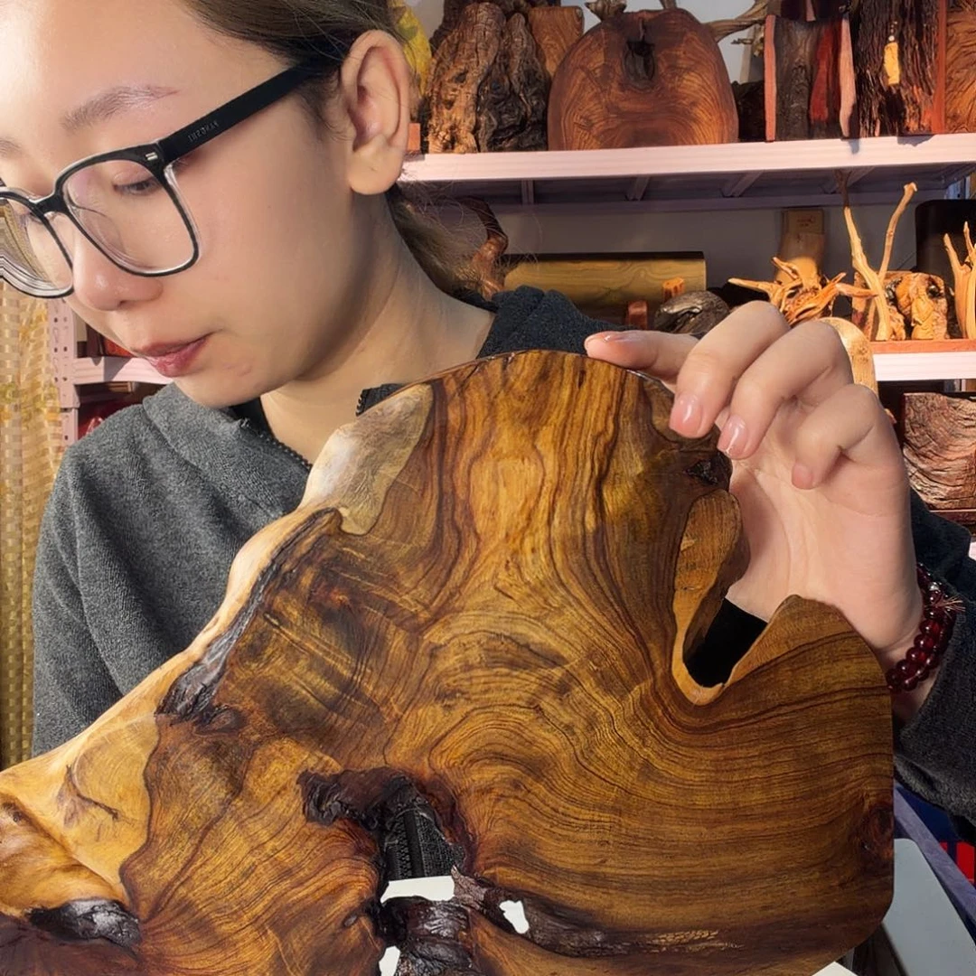 自***迹紫檀木类端景台木木