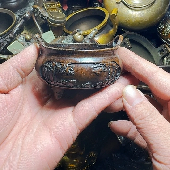 铜器摆件收收藏藏