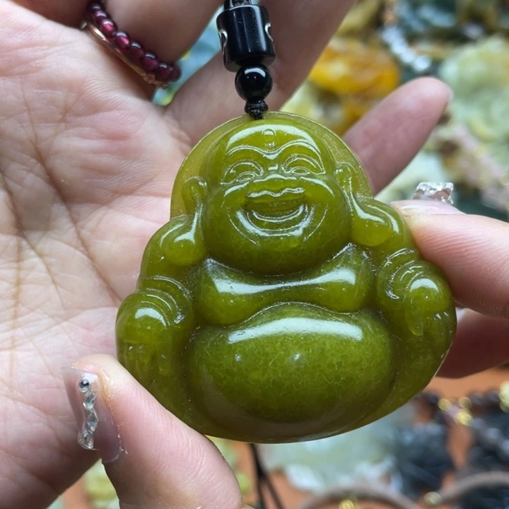 蛇纹石玉未镶嵌吊坠