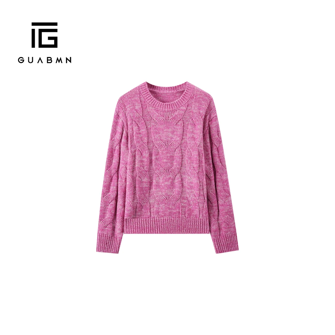 GUABMN2025秋季新款慵懒高级感宽松长袖内搭针织衫毛衣上衣5911