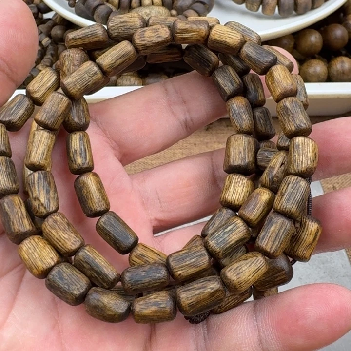 万***意沉香手串乌身手串20克加