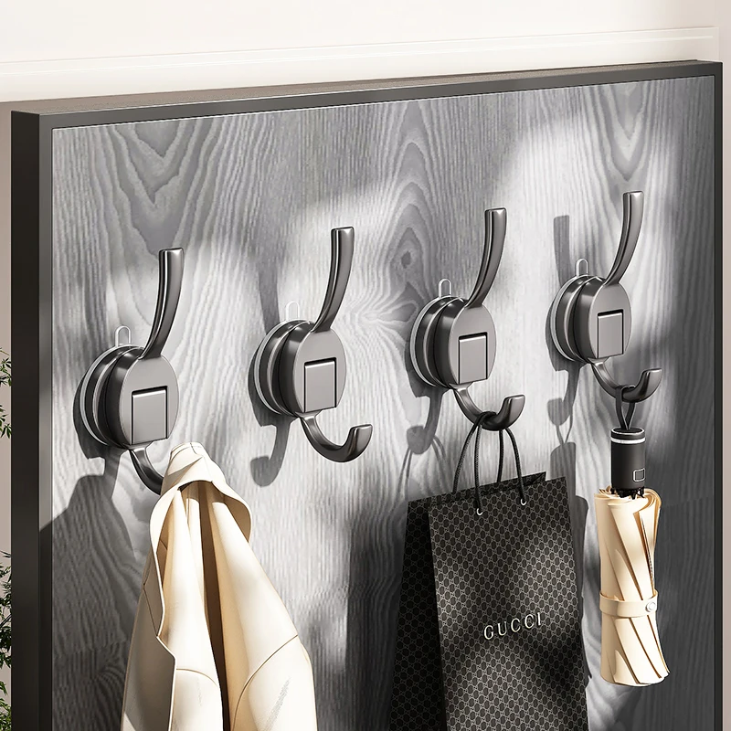 吸盘挂钩强力真空壁挂免打孔粘钩厨房门后无痕浴室承重收纳挂衣架