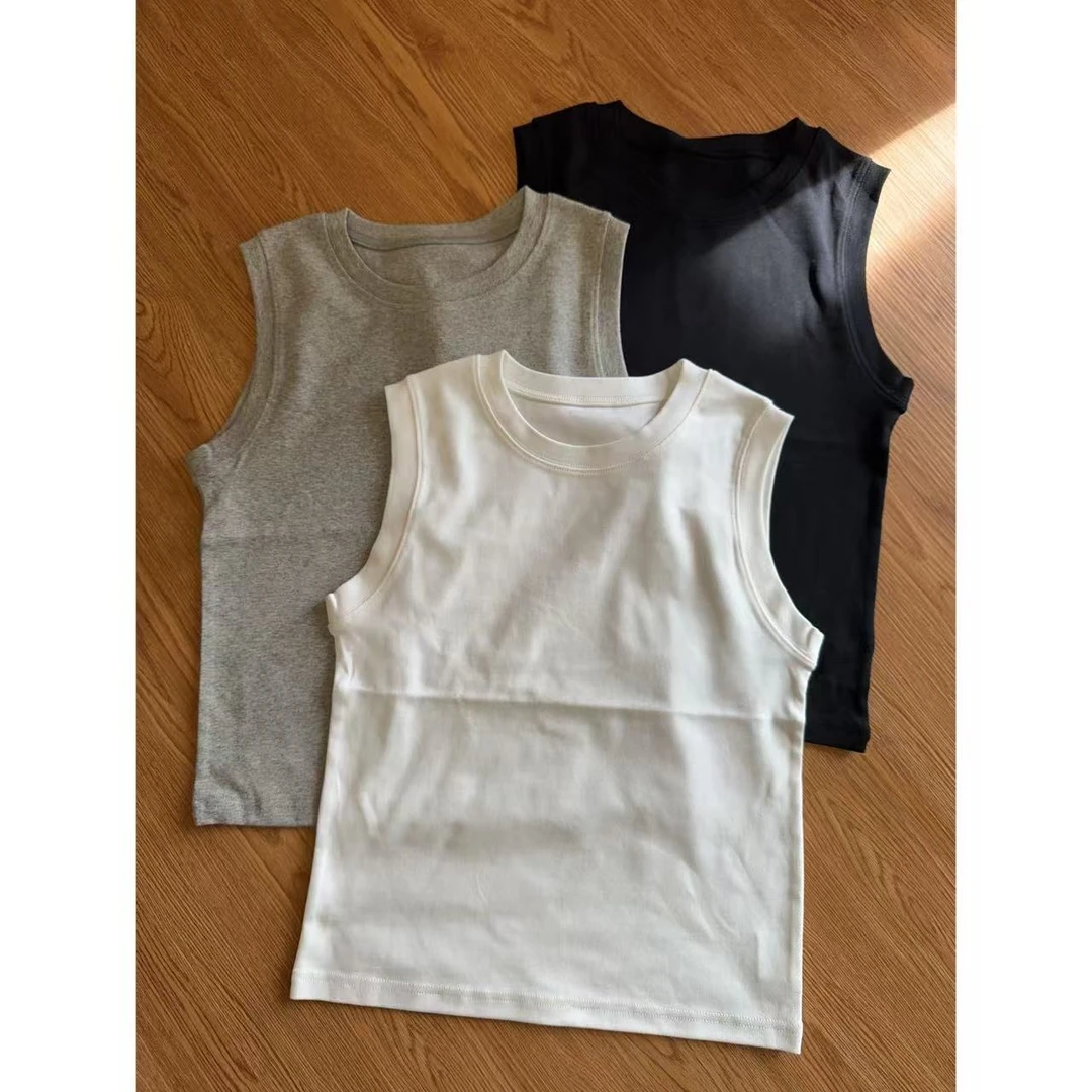 苗苗家【背心】通勤简约圆领百搭背心