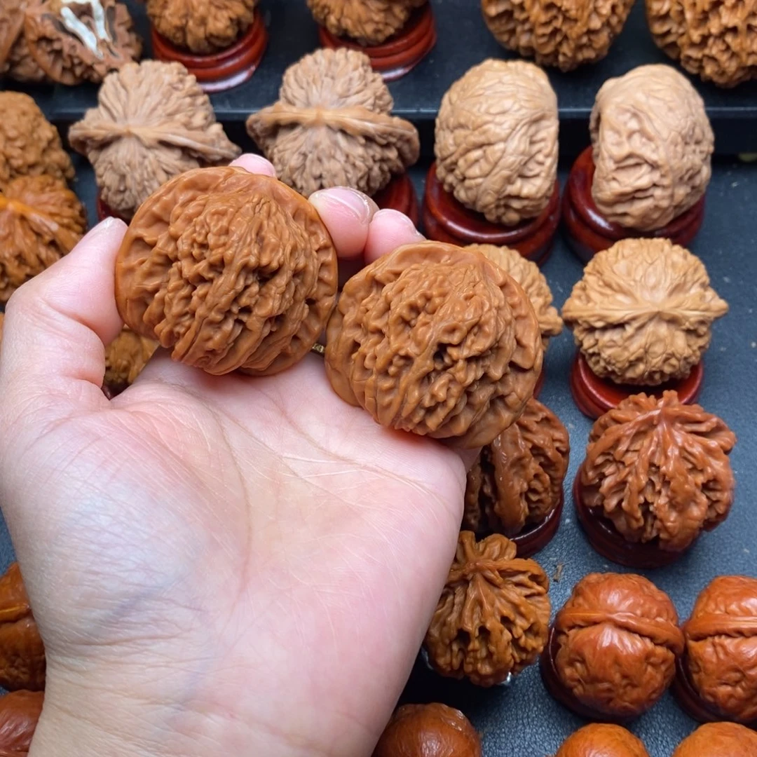 黄***P把件文玩核桃四座楼