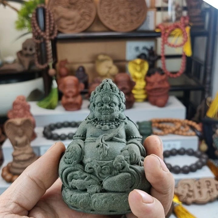 泥塑浴**凰蓝药师香方黄财神瑕疵款福利价