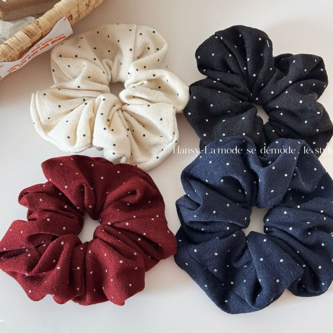 韩国点点大肠发圈女生高级感头绳大号高颜值大肠发圈2025爆款洋气