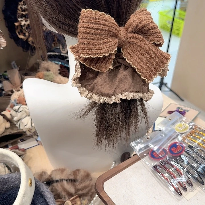 咖色蝴蝶结大号肠圈