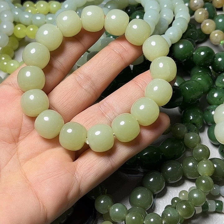 和田玉未镶嵌手串14