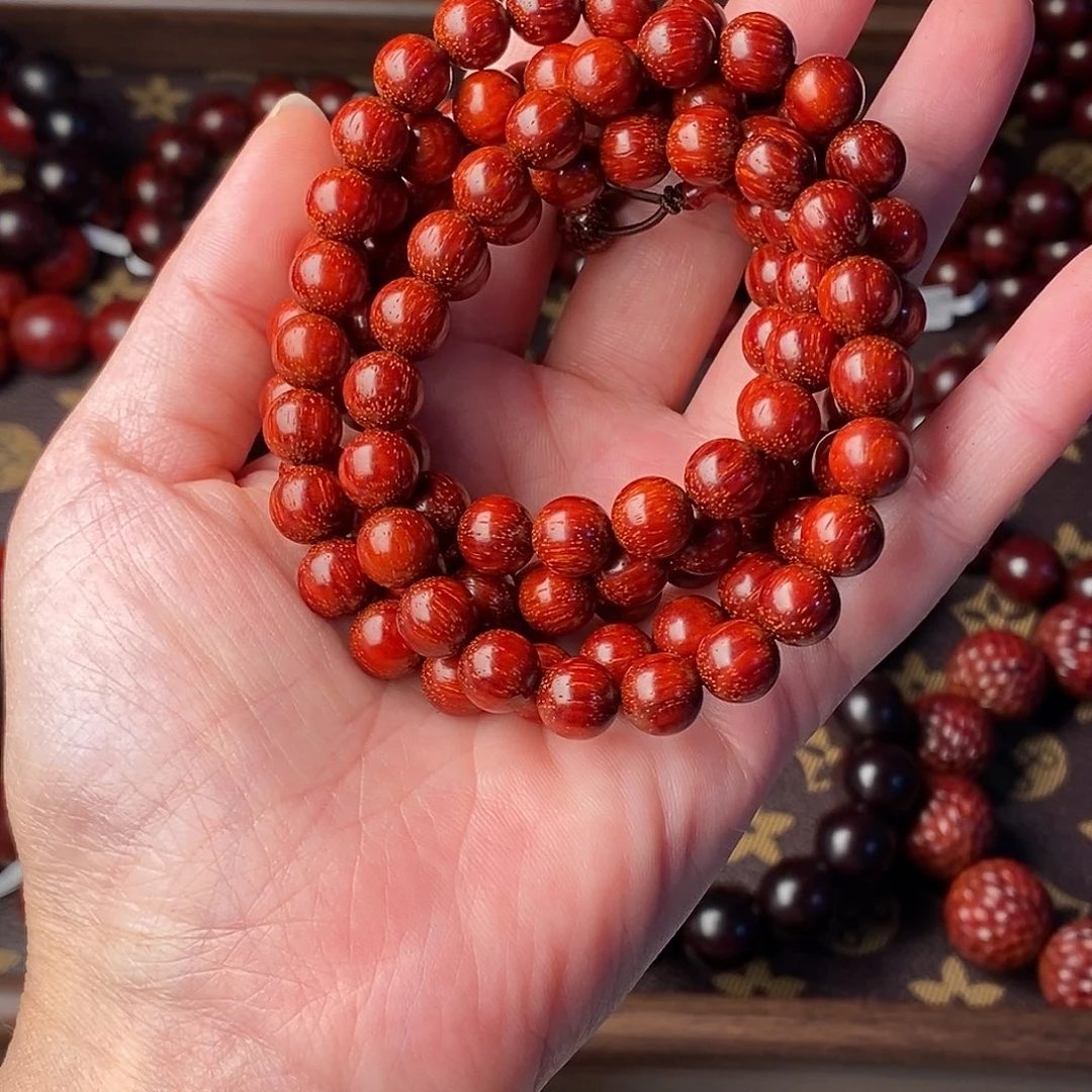 手串/手链小叶紫檀原汁原味小叶紫檀0.8/108颗高油密