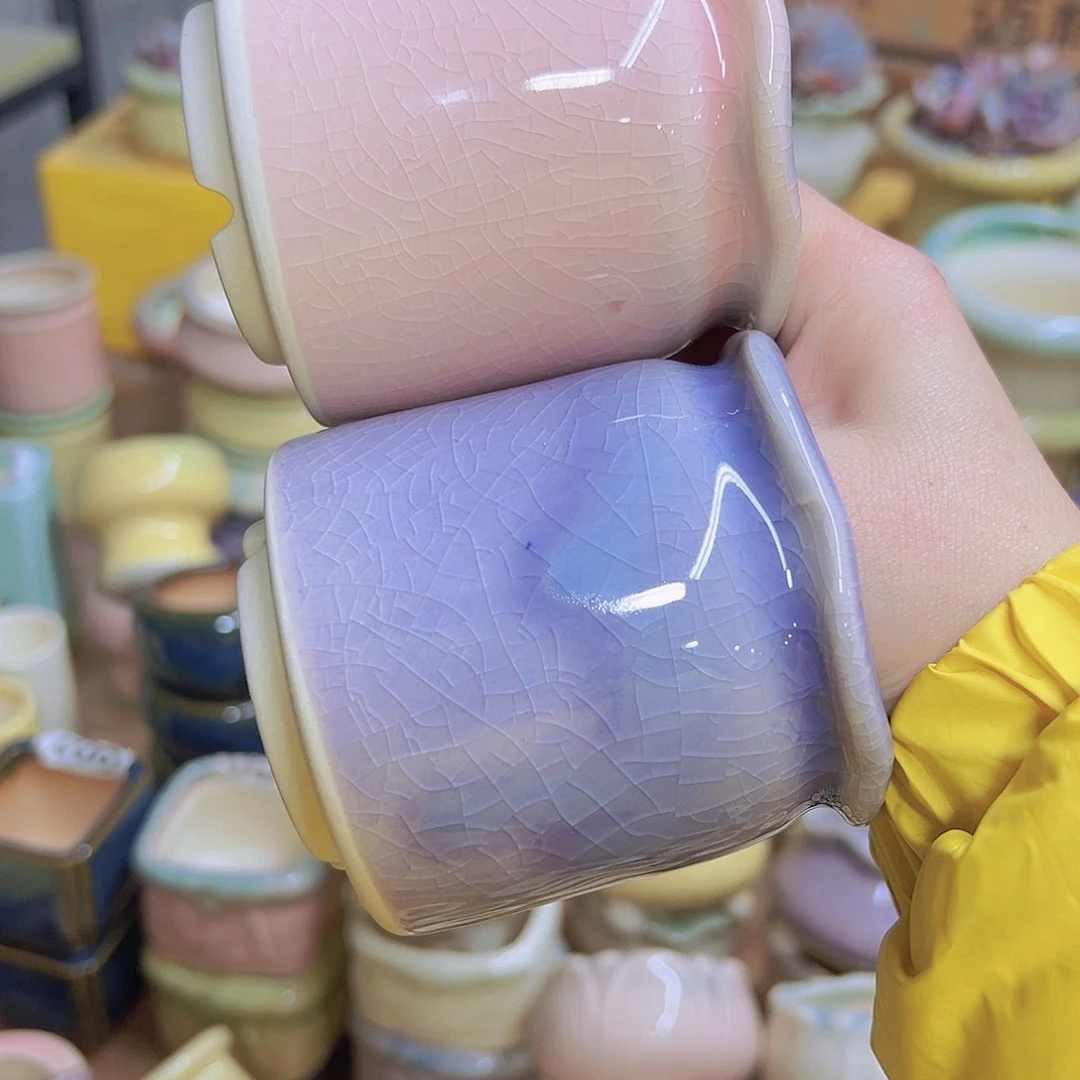 红陶陶瓷花盆当场满12包邮