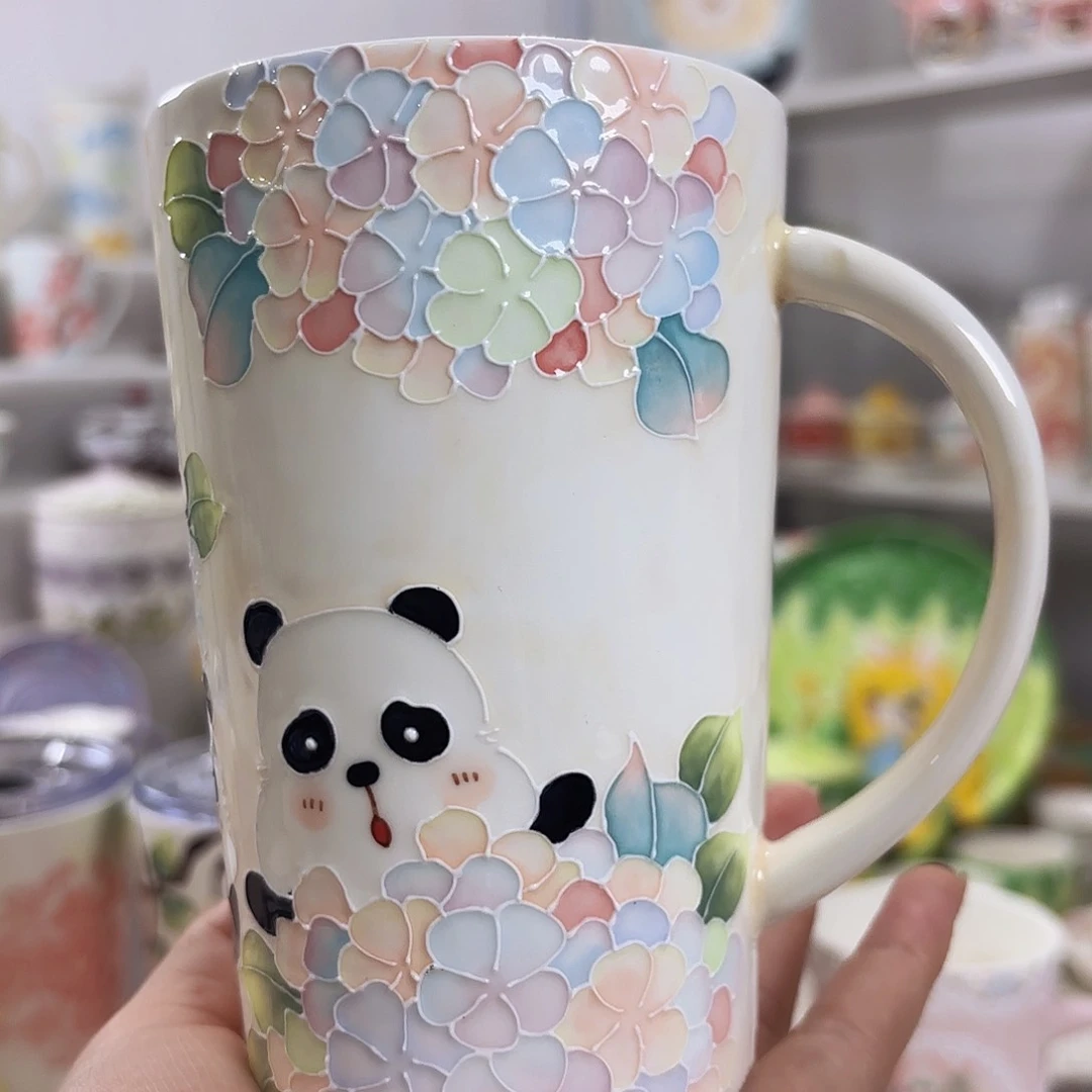 手绘高温釉下彩陶瓷