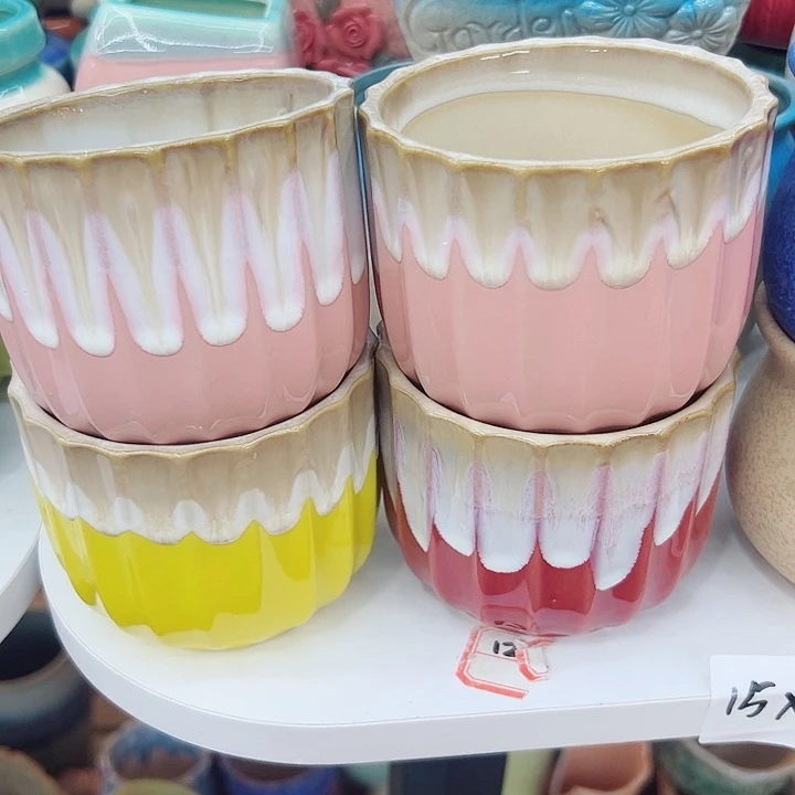 有孔，满10元发货多肉陶瓷花盆