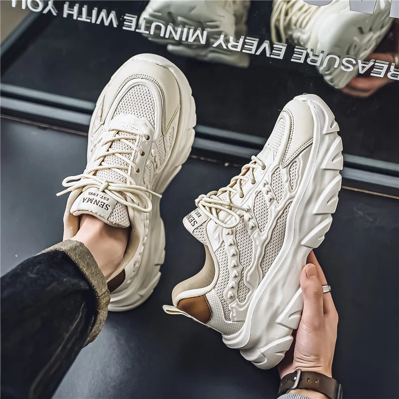 SENMA/森马增高老爹鞋新款上班百搭潮鞋男春季休闲跑步运动鞋男生