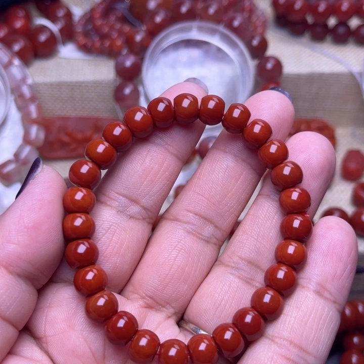 南红玛瑙未镶嵌颈饰8 M苹果