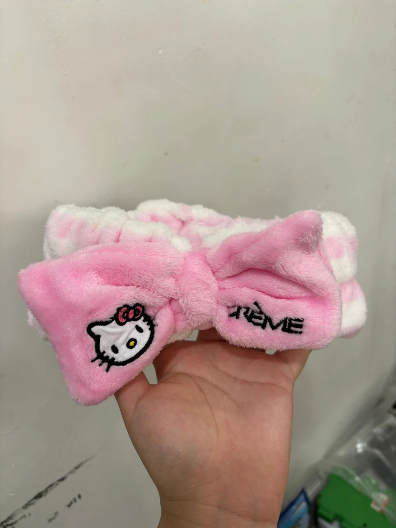 可爱大蝴蝶结绒布束发带洗脸束发巾