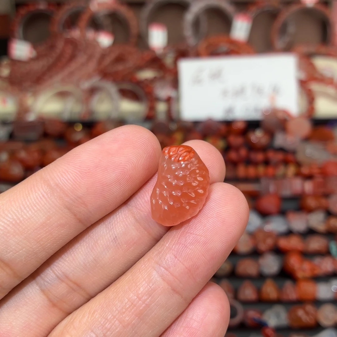 南红玛瑙未镶嵌颈饰橘子瓣1