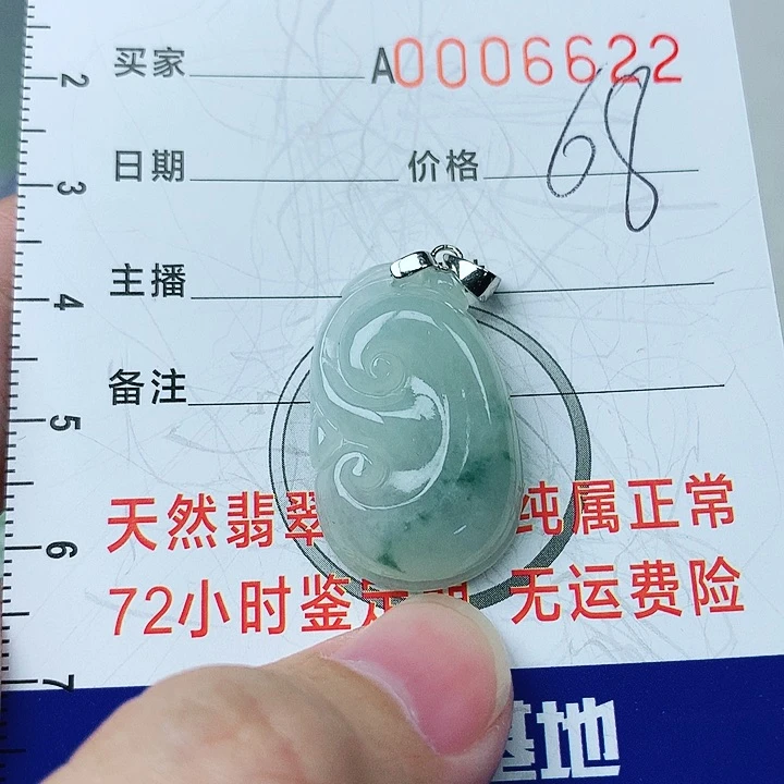 翡翠颈饰银S925镶嵌翡翠