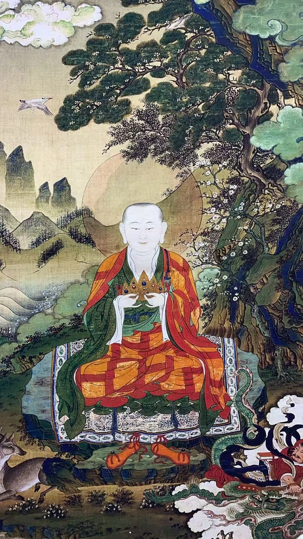 直播精选唐卡罗怙罗尊者 编号0089