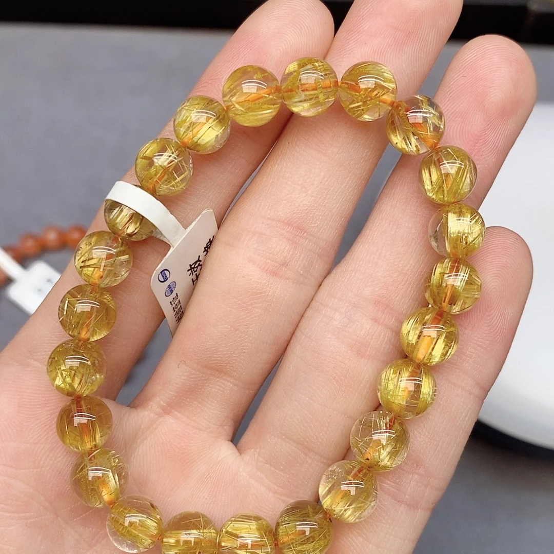 水晶手链未镶嵌32金发8mm