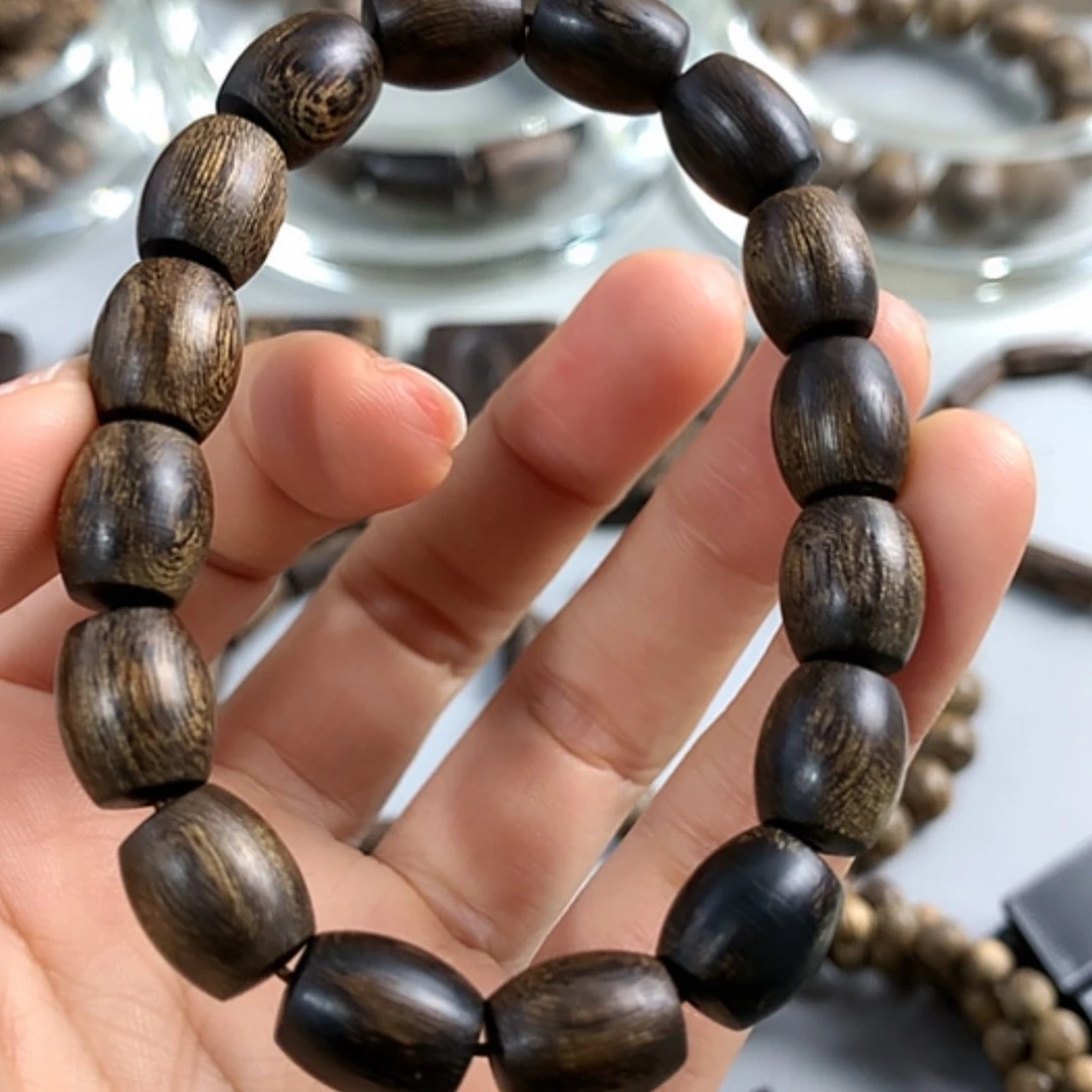 【闪购商品】沉香手串文莱黑棋1.0✖️1.2，15.4克沉水