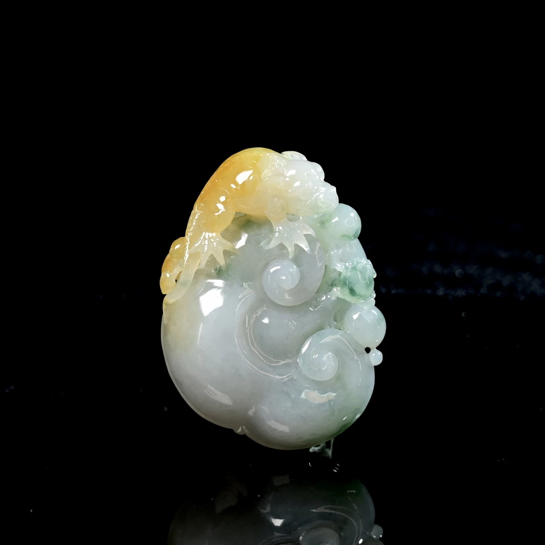 天然缅甸翡翠A货如意/ZHX25854/拍卖