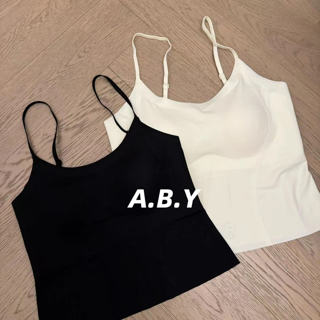 【骑士精神】通勤打底百搭含杯垫修身背心吊带美背