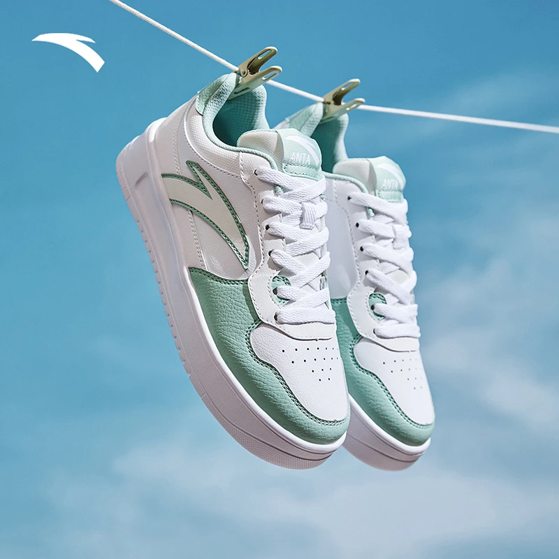 安踏轻松1.5板鞋新款透气休闲时尚百搭运动轻便鞋子男款小白鞋