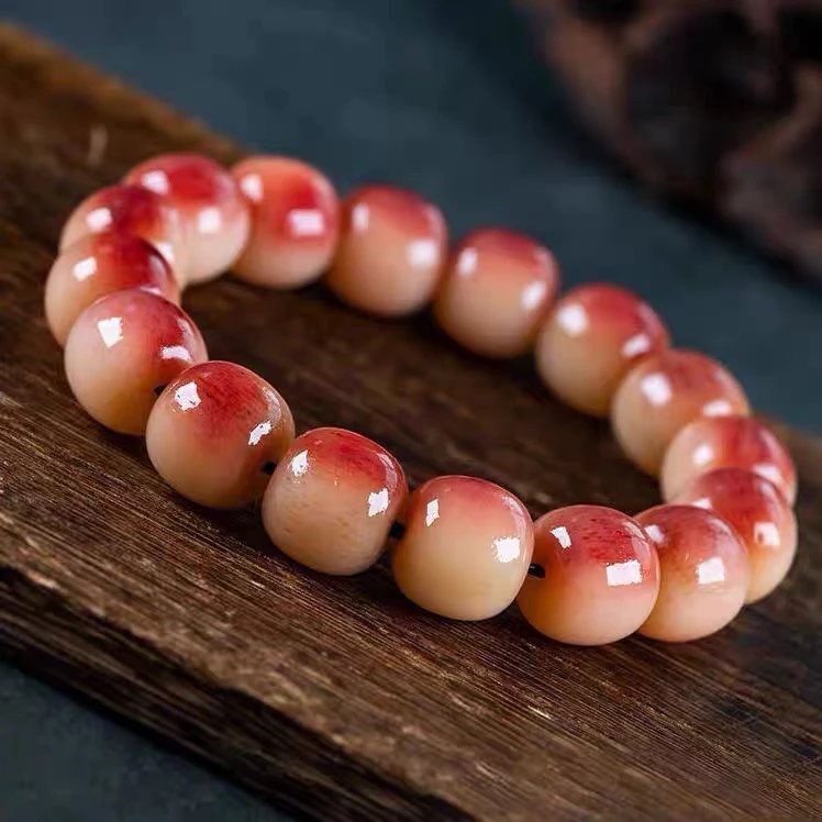 天然保真血驼骨精工打磨高油高密男女款手串念珠