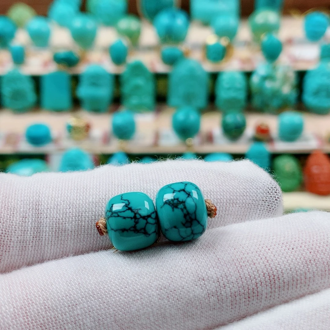 绿松石未镶嵌珠宝半成品网花老型10