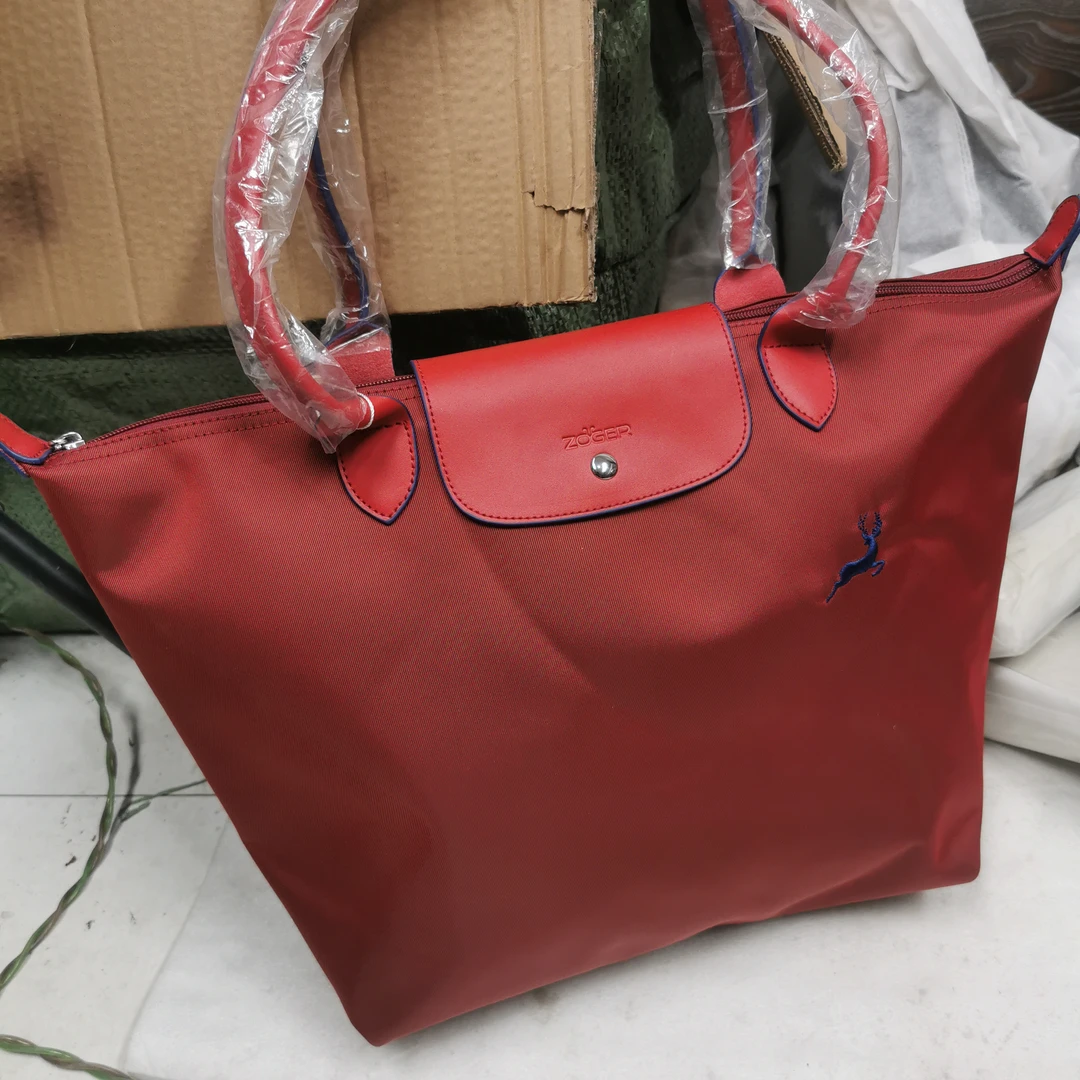 牛津布配皮大号腋下托特包单肩包底宽30上宽45高30厚20CM