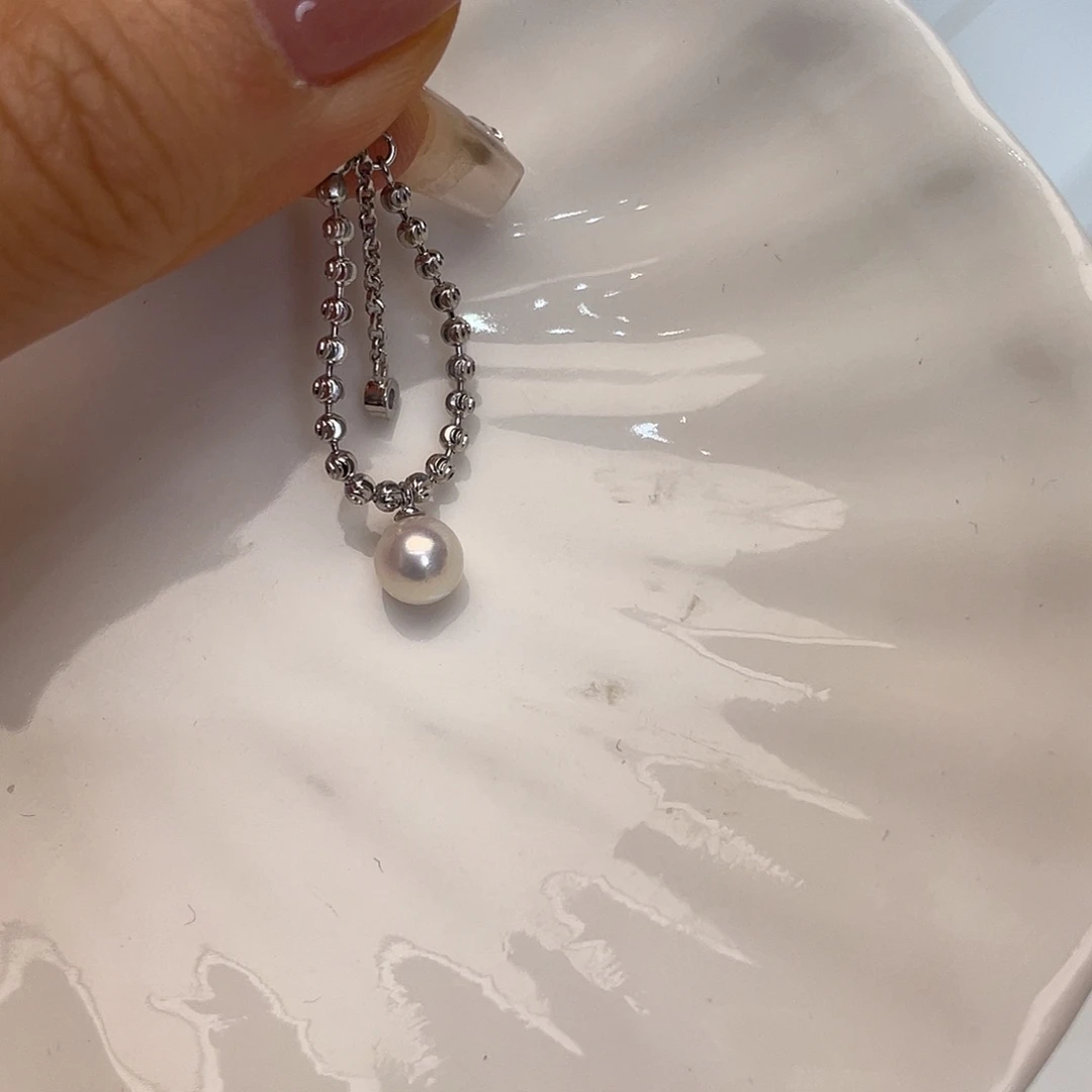 银S925镶嵌海水珍珠戒指