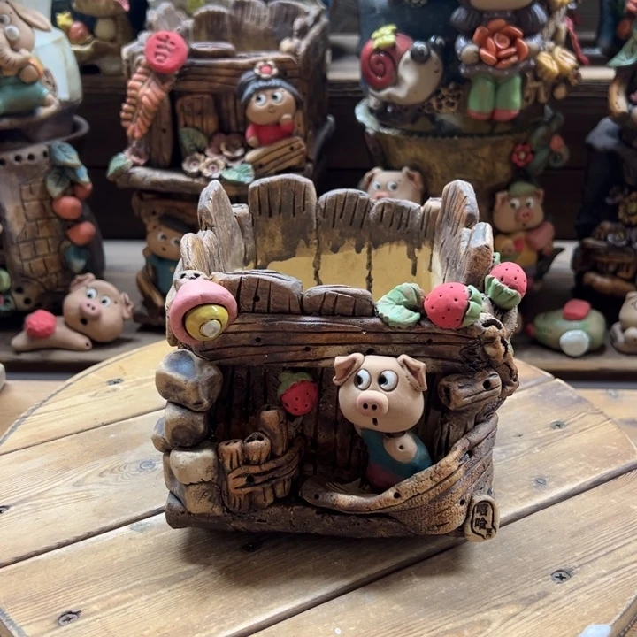 嘻哈多肉花盆百搭