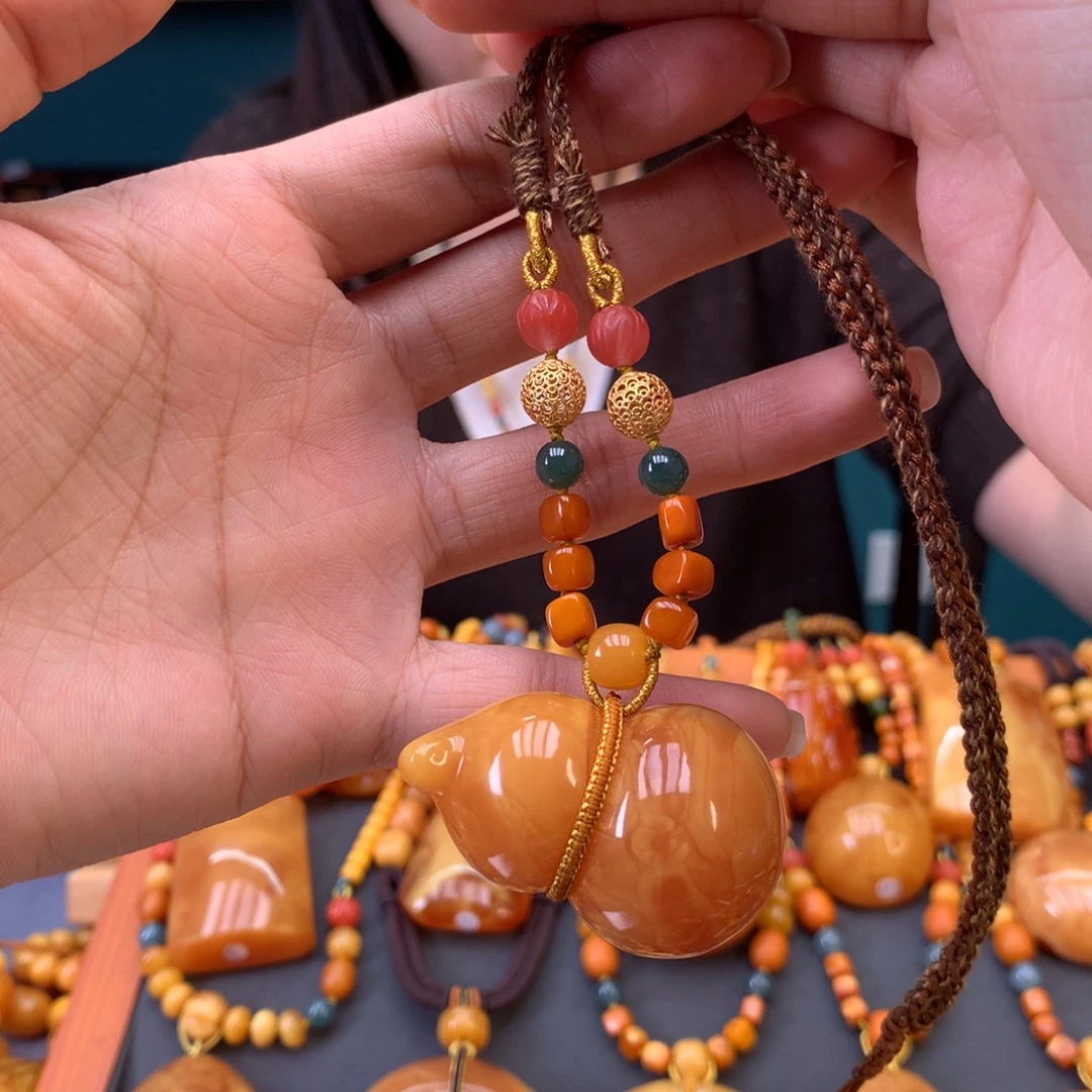 蜜蜡未镶嵌颈饰天然