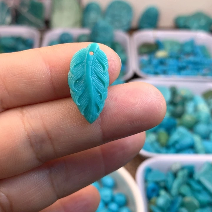 绿松石未镶嵌吊坠(不含链)