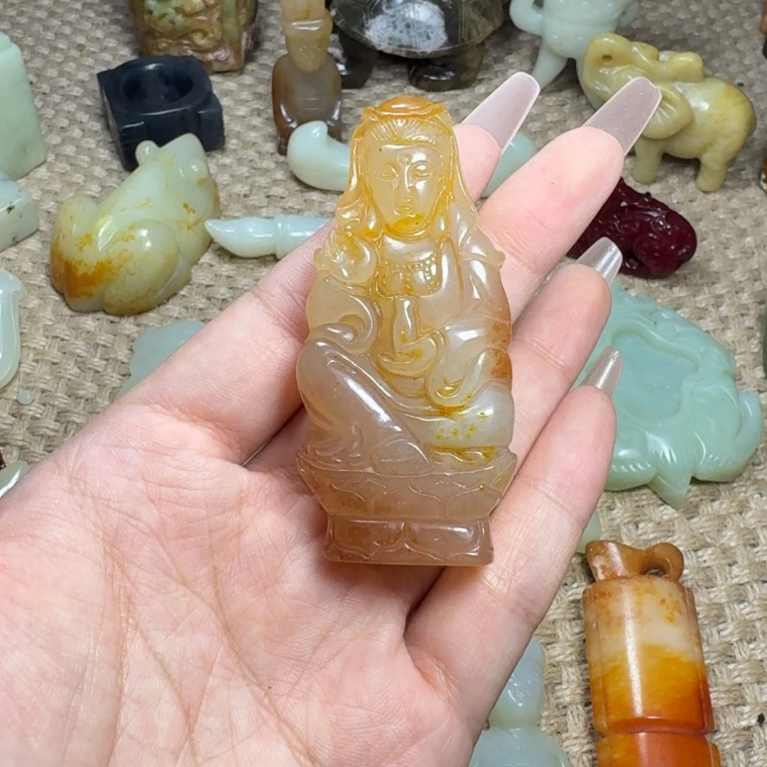 白玉菩提吊坠挂件