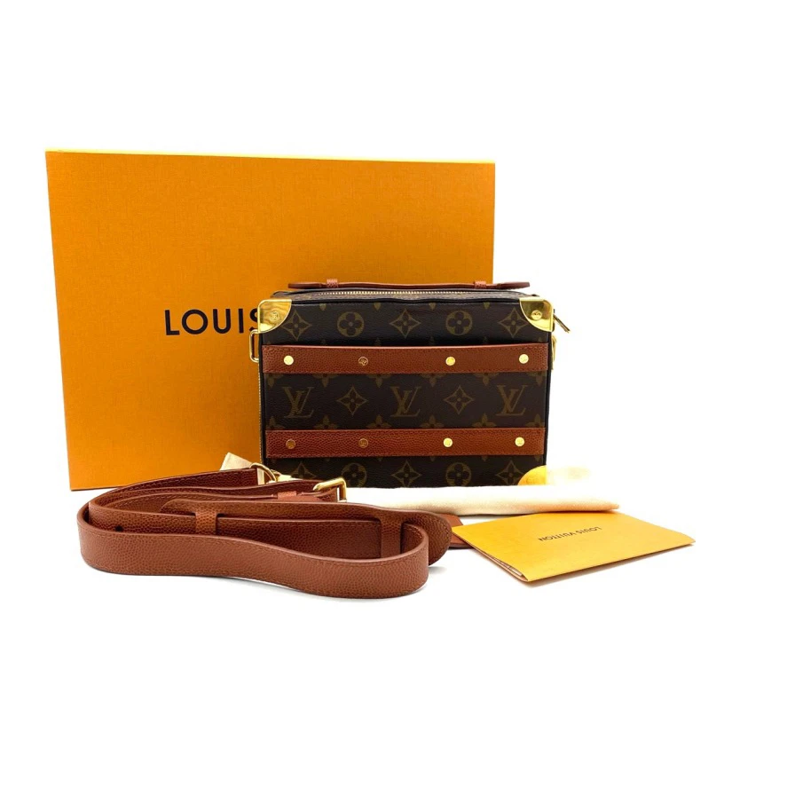 99新 LouisVuitton/路易威登 限量NBA联名trunk盒子包  尺寸22/15