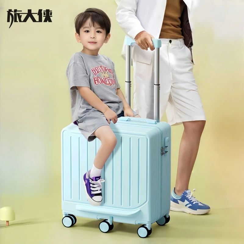 旅大侠儿童行李箱2025新款可坐可骑22寸小型旅行箱密码箱学生男女