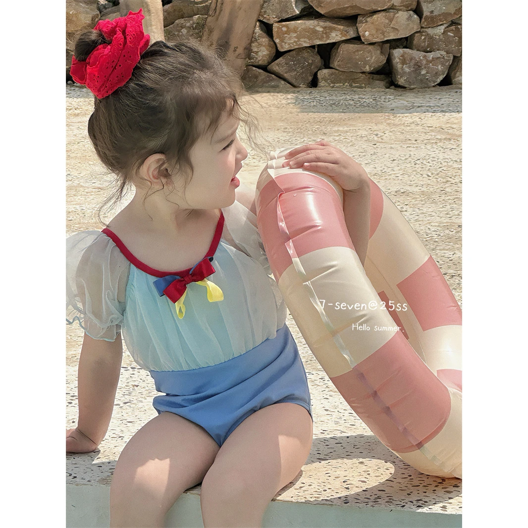 7Seven·25泳衣~蝴蝶结连体泳衣7868（汉服）