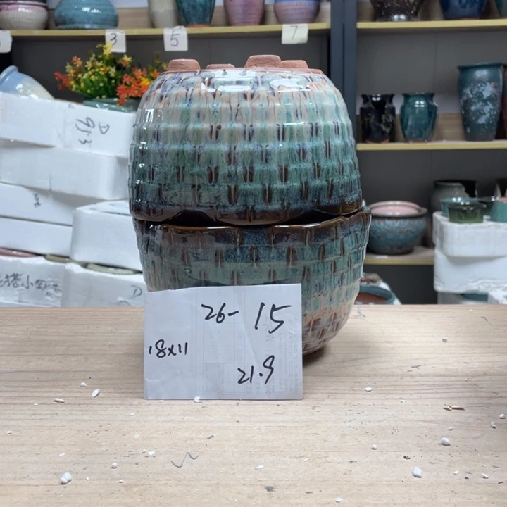 紫砂花盆多肉花盆微瑕15