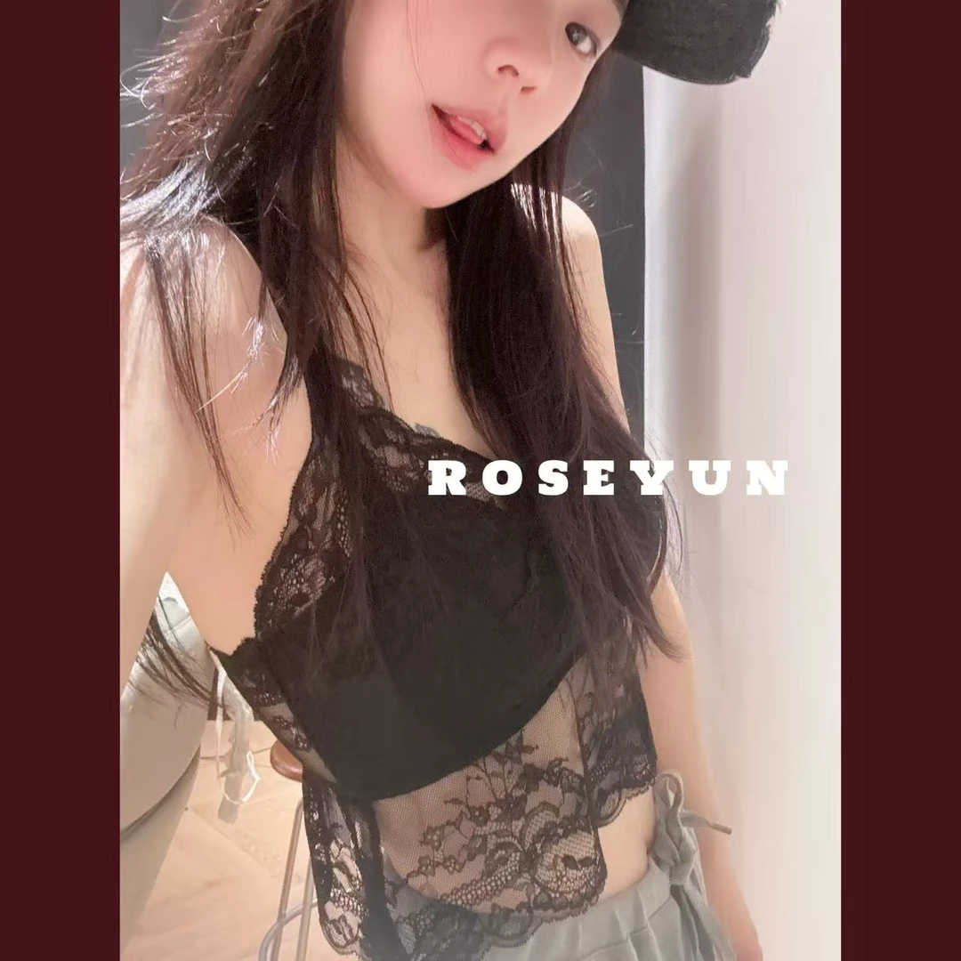 【Rose Yun】神仙伴侣 V领蕾丝网纱美背 252089