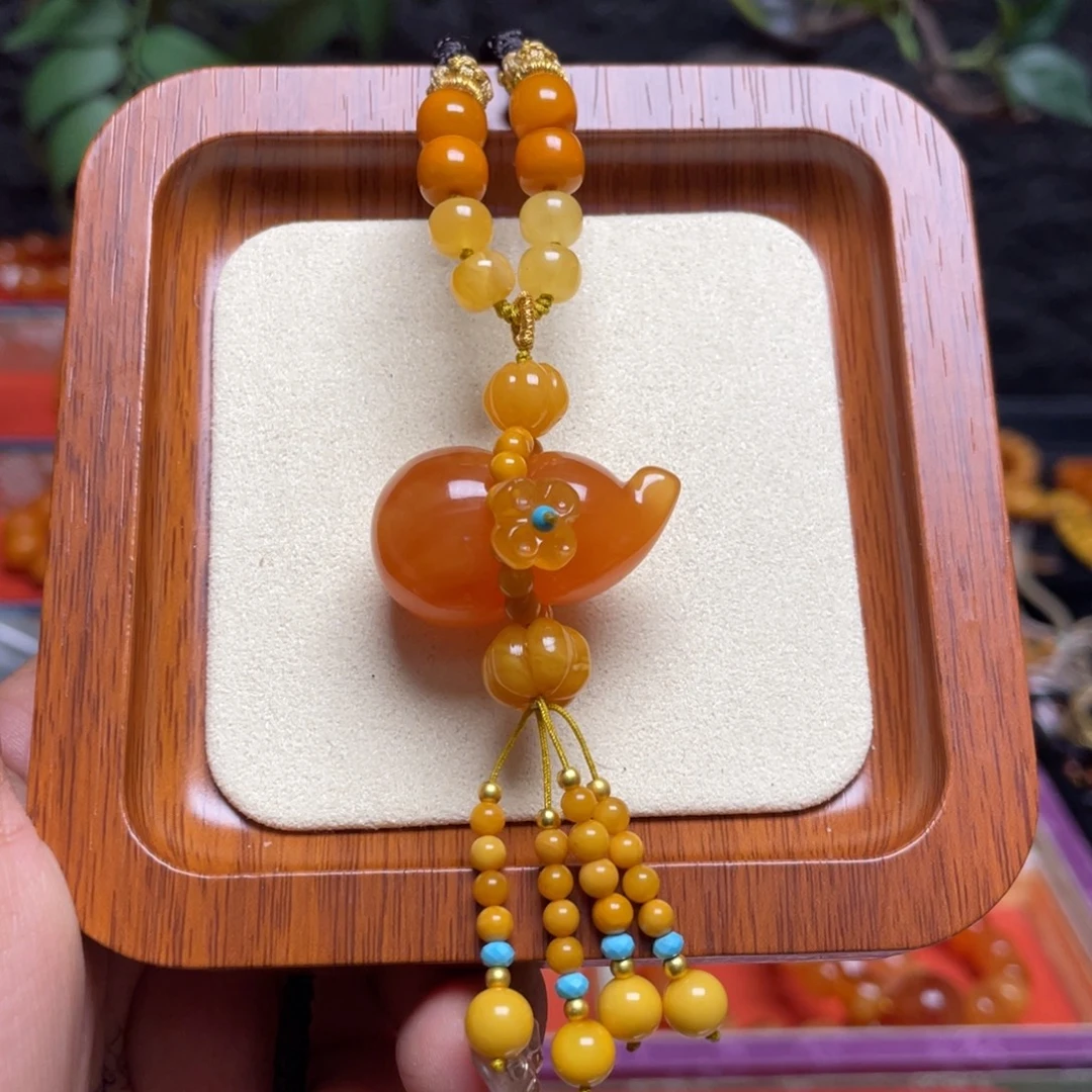 蜜蜡未镶嵌颈饰项链