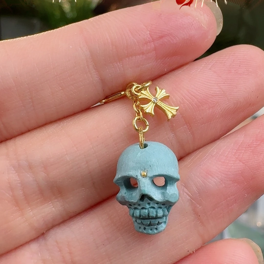 绿松石珠宝奇石18K金镶嵌