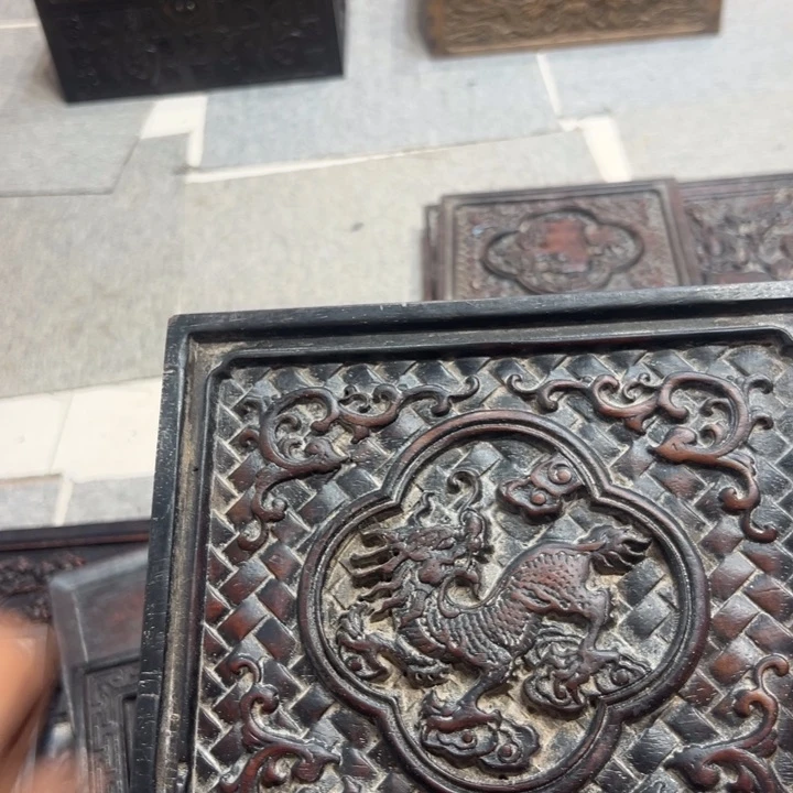 香榧木檀木摆件盖檀木