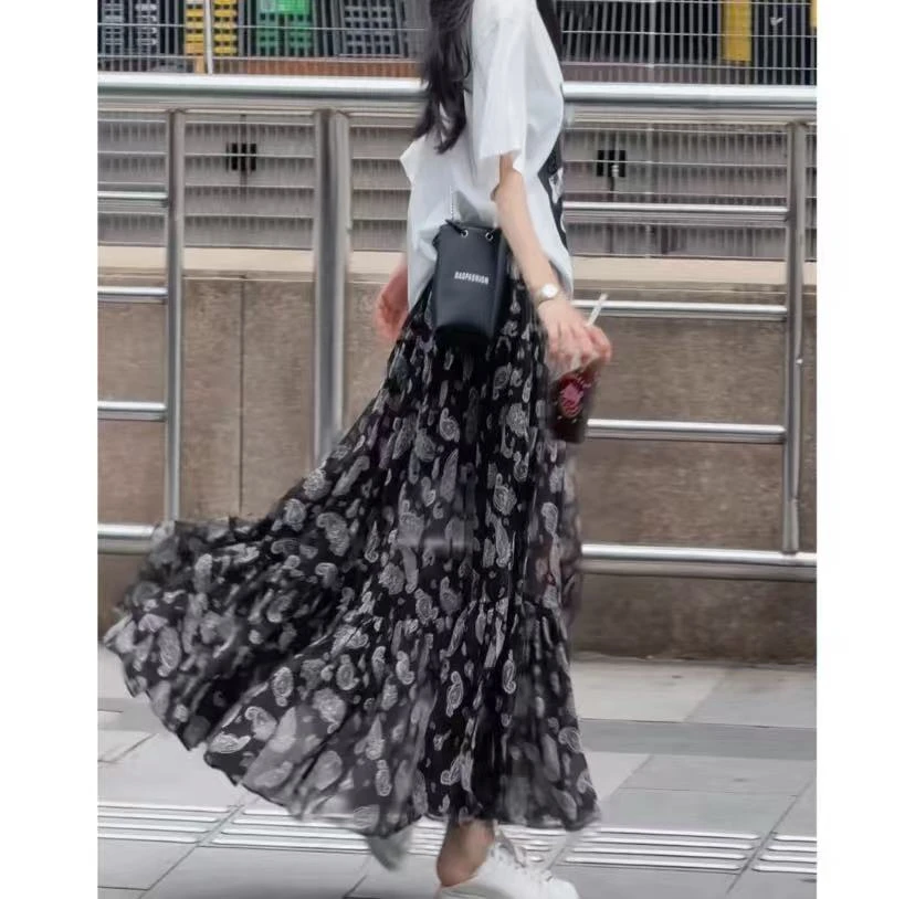 【现货】【美术馆】半身裙 高端休闲时尚设计感赫本风款半裙