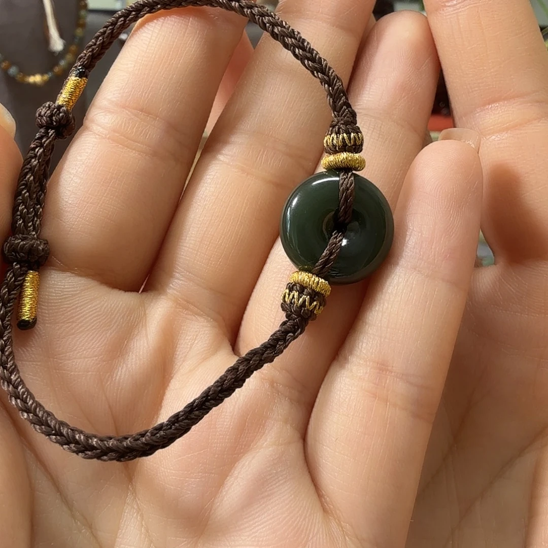 和田玉未镶嵌手链